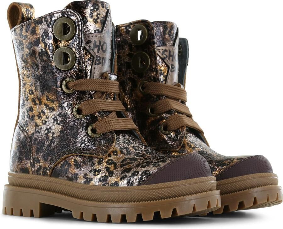 Shoesme Laarzen Meisjes Bronze Leopard Leer - Foto 3