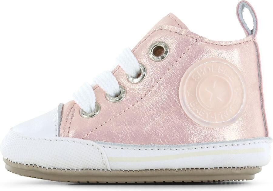 Shoesme Metallic Roze BABY-PROOF Schoentje Sneakers Kinderen Meisjes PINK METALLIC Microfiber leer - Foto 2