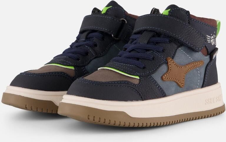 Shoesme New Outsole Sneakers blauw Leer