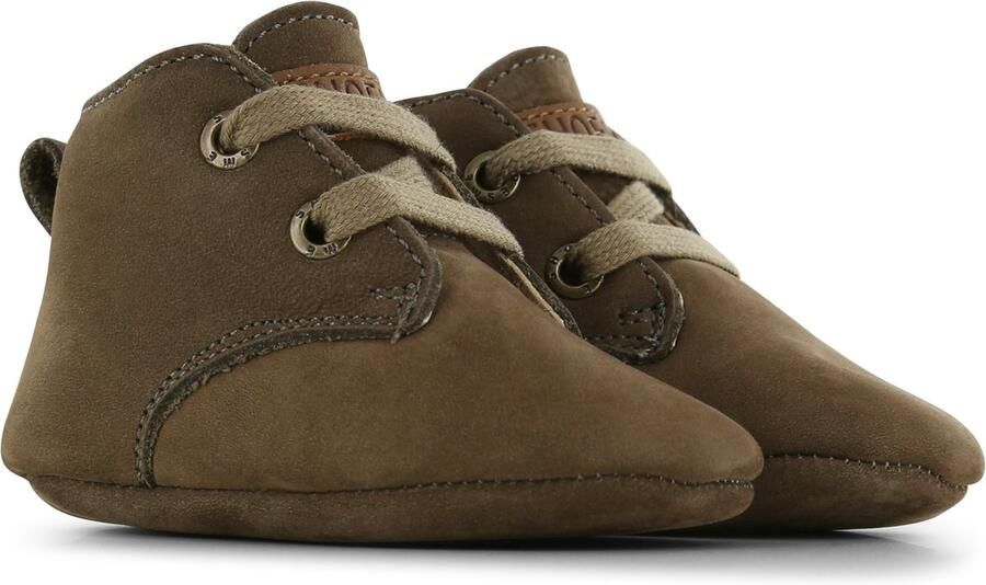 Shoesme Baby Babyslofjes Jongens olive green Leer - Foto 2