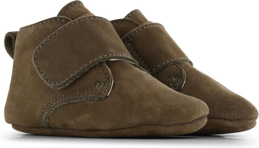 Shoesme Baby Babyslofjes Jongens olive green Leer - Foto 2