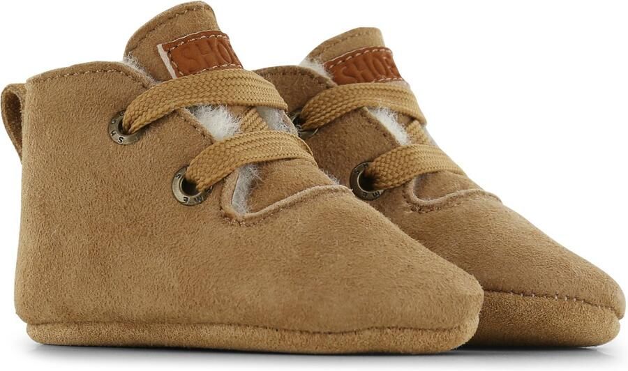 Shoesme Baby Babyslofjes Cognac Schapenwol - Foto 2