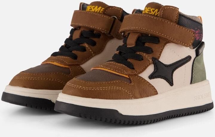 Shoesme No25w100 Sneakers Jongens Leren Sneaker Cognac