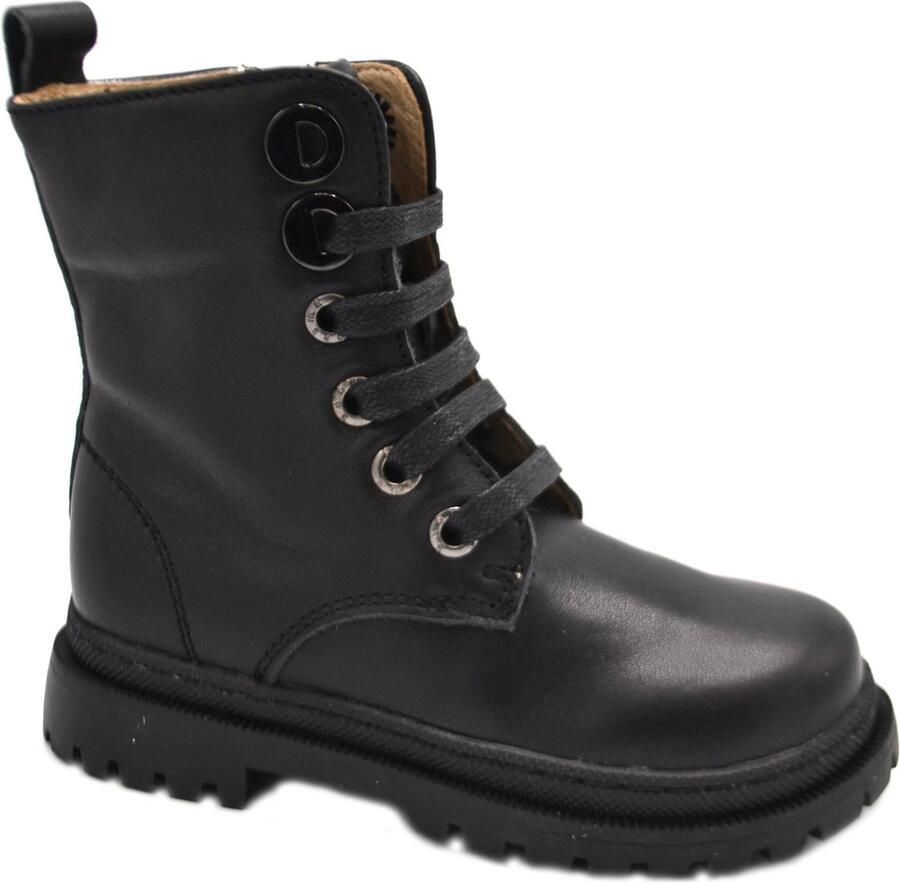 Shoesme Nt21w005 Veterboots Laarzen Met Veters Meisjes Kids Zwart - Foto 5
