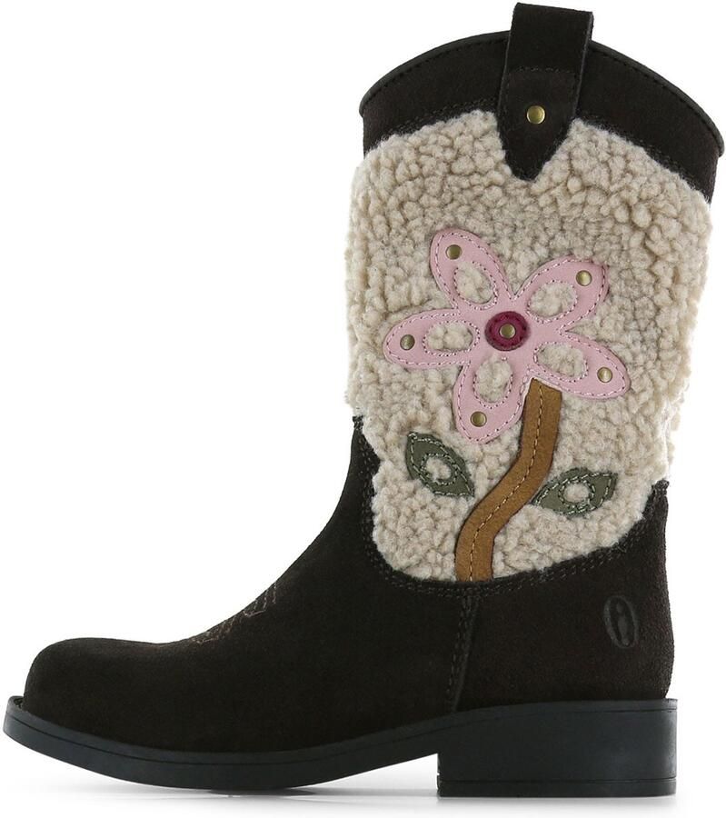 Shoesme western suède teddy laarzen donkerbruin - Foto 8