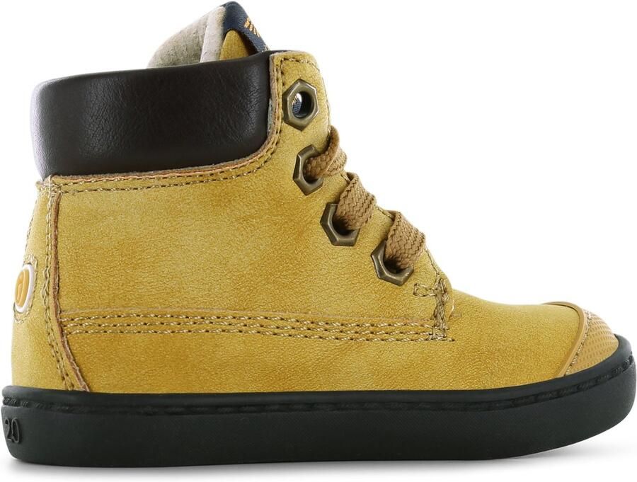 Shoesme Veterschoenen Jongens Ochre Yellow Leer