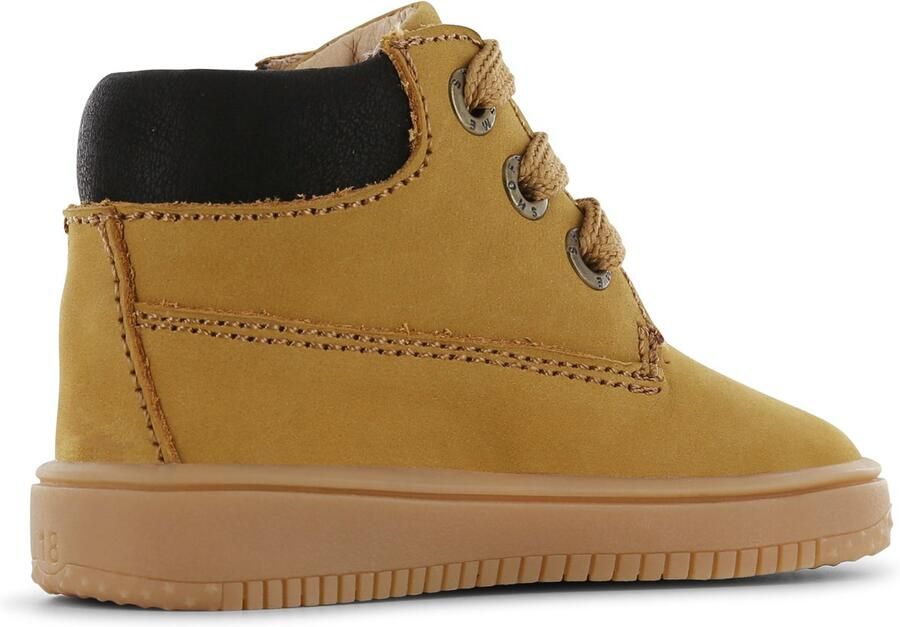 Shoesme leren veterboots oker Geel Leer Effen 24 - Foto 3