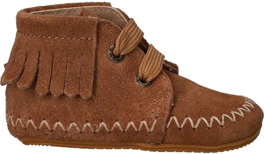 Shoesme Babyproof Veterboots Meisjes Cognac