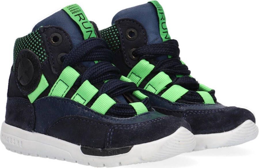 Shoesme Rf21w041 Hoge sneakers Leren Sneaker Jongens Kids Blauw - Foto 6