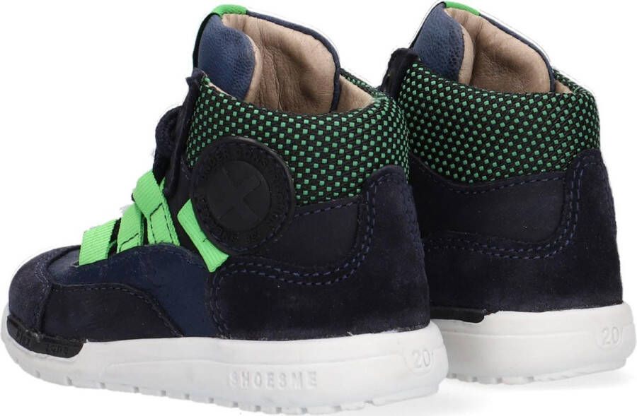 Shoesme Rf21w041 Hoge sneakers Leren Sneaker Jongens Kids Blauw - Foto 4