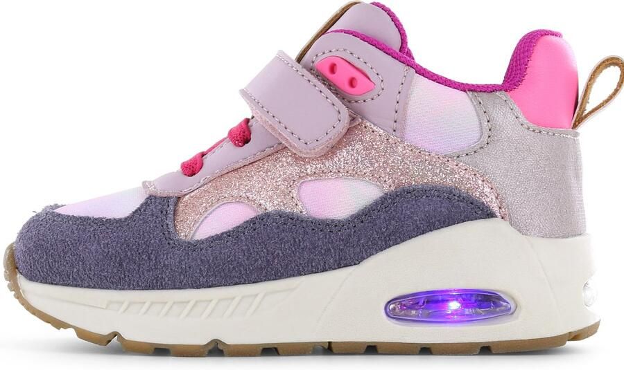 Shoesme roze sneaker met lichtjes