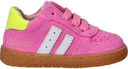 Shoesme Roze Sneakertje Sneakers Kinderen Meisjes Fuchsia Suède
