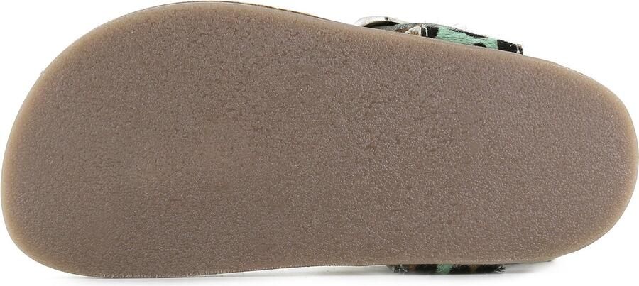 Shoesme mintgroene animal ponyhair teenslipper sandaal - Foto 4