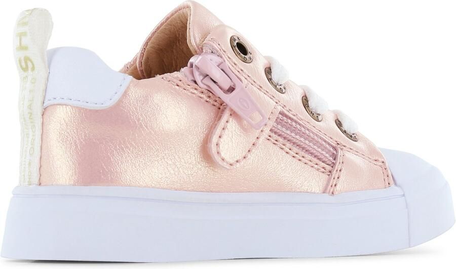 Shoesme Veterschoenen Meisjes PINK METALLIC Leer