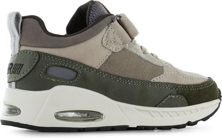 Shoesme Sneakers Jongens Beige Green Sportvoering