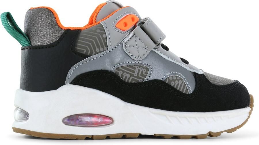 Shoesme Sneakers Jongens Black Grey Sportvoering