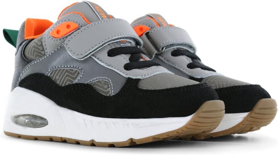 Shoesme Sneakers Jongens Black Grey Sportvoering