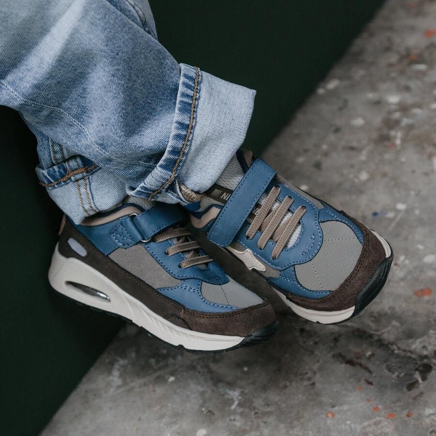 Shoesme Sneakers Jongens Blue Brown Sportvoering - Foto 5