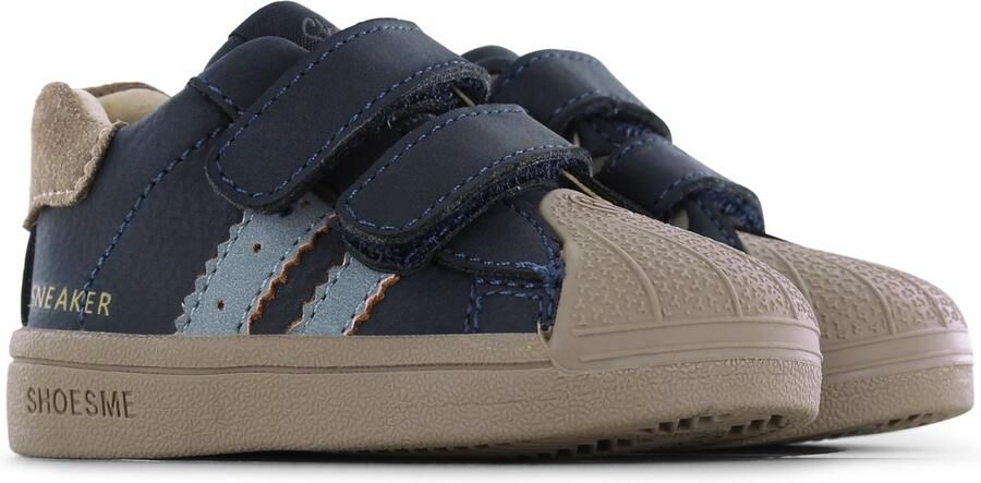 Shoesme Sneakers Jongens Dark Blue Leer - Foto 3