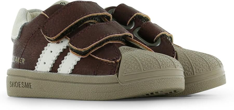 Shoesme Sneakers Jongens Dark Brown Leer