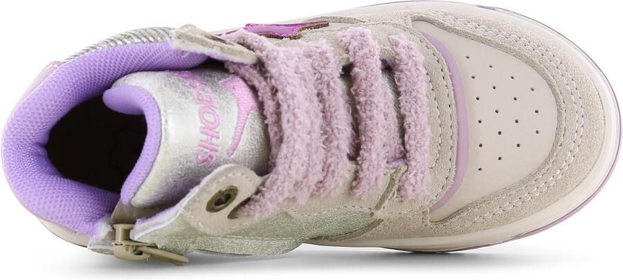 Shoesme Sneakers Meisjes Beige Lilac Sportvoering - Foto 2