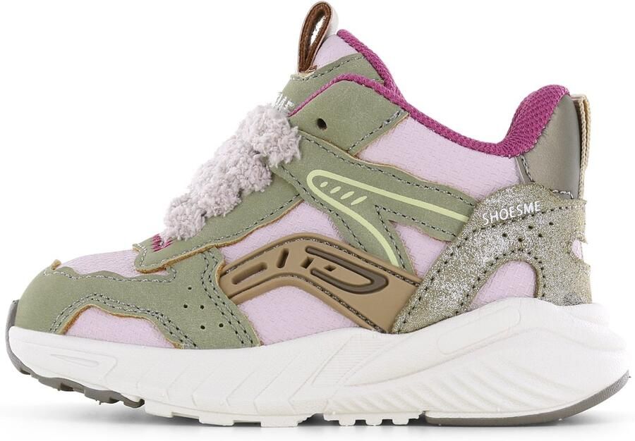 Shoesme Sneakers Meisjes Green Pink Sportvoering
