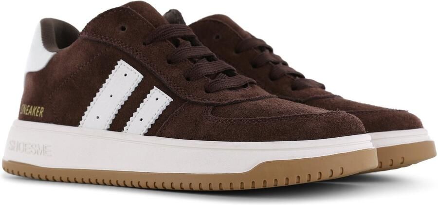 Shoesme Sneakers Dark Brown Sportvoering