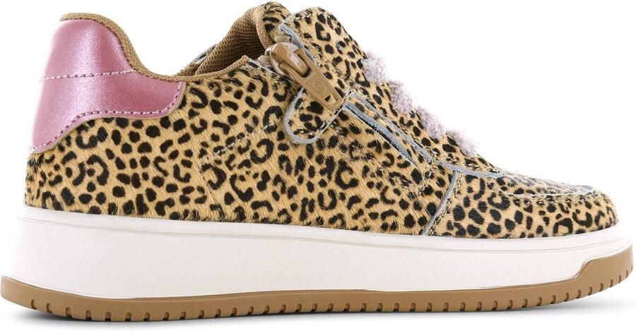 Shoesme Sneakers Meisjes leopard cognac Sportvoering