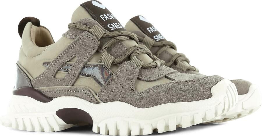 Shoesme Sneakers | Meisjes | Taupe | Leer - Foto 3