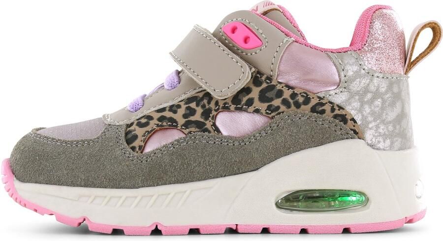 Shoesme Sneakers Meisjes Taupe Leopard Sportvoering - Foto 5