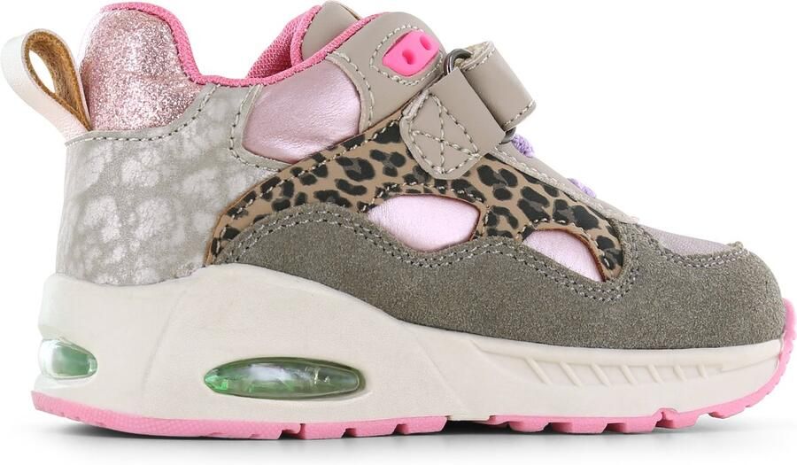 Shoesme Sneakers Meisjes Taupe Leopard Sportvoering - Foto 3