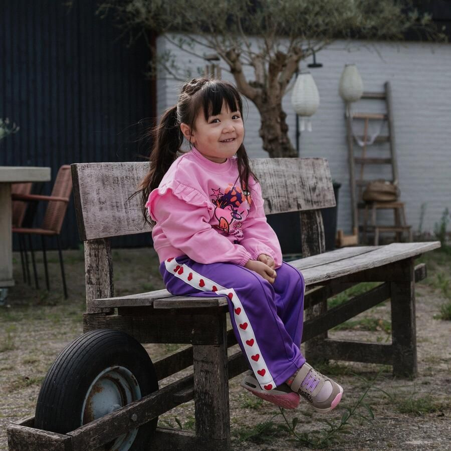 Shoesme Sneakers Meisjes Taupe Leopard Sportvoering - Foto 2