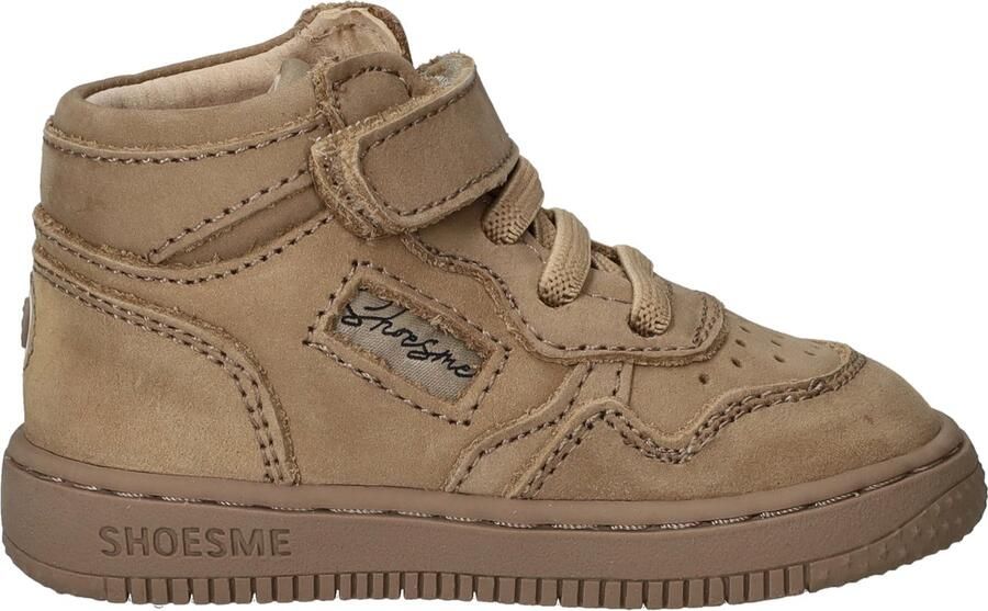 Shoesme Taupe Basket Sneakertje Sneakers Kinderen Unisex Taupe Nubuck - Foto 3
