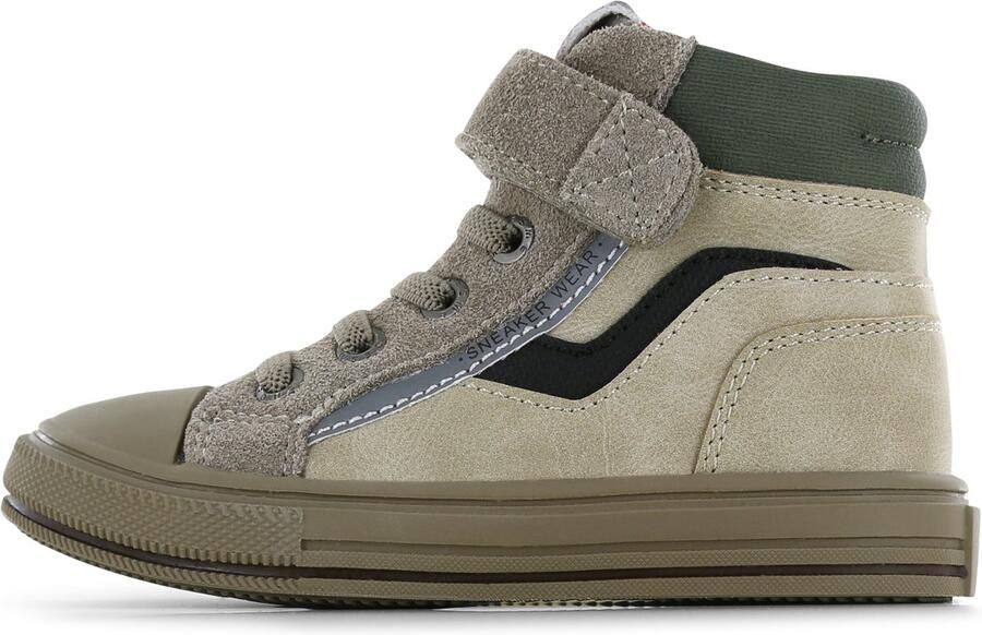 Shoesme taupe hoge sneaker