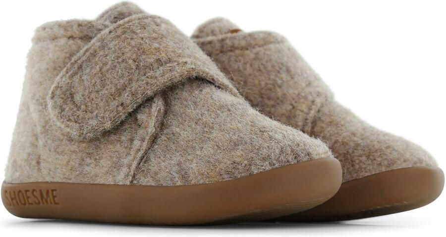Shoesme baby schoenen taupe Bruin Textiel Effen 19