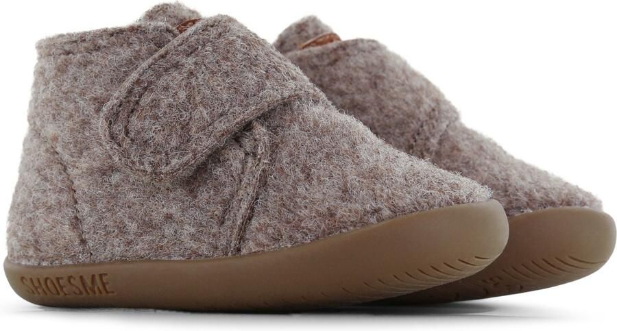 Shoesme baby schoenen taupe Bruin Textiel Effen 23