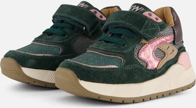 Shoesme Trainer Sneakers groen Leer Dames - Foto 4