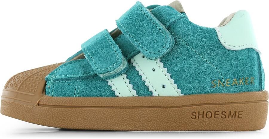 Shoesme Turquoise Sneakertje Sneakers Kinderen Unisex Green Suède
