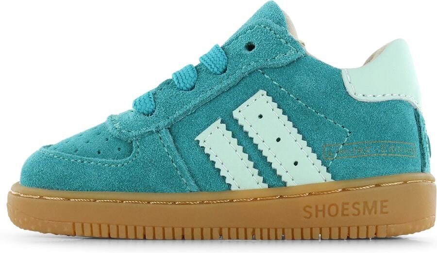 Shoesme Turquoise Sneakertje Sneakers Kinderen Unisex Green Suède
