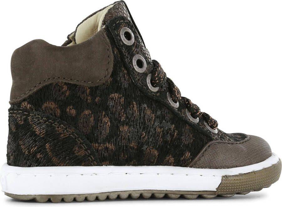 Shoesme Veterschoenen | Meisjes | BRONZE | Leer - Foto 4