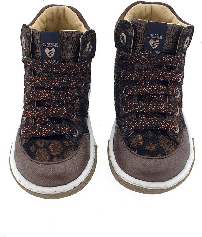 Shoesme Veterschoenen | Meisjes | BRONZE | Leer - Foto 2