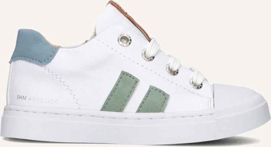 Shoesme Veterschoenen white green Leer - Foto 2