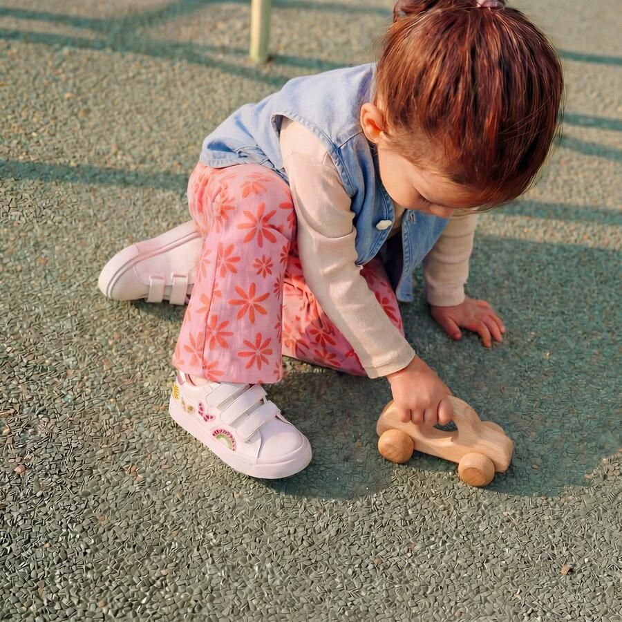 Shoesme Vlinder Sneakers wit Leer Dames