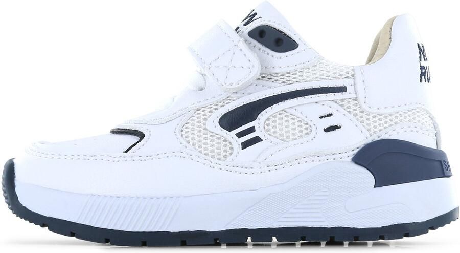 Shoesme Wit-Donkerblauwe Sneaker Sneakers Kinderen Jongens White Dark Blue Microleer - Foto 4