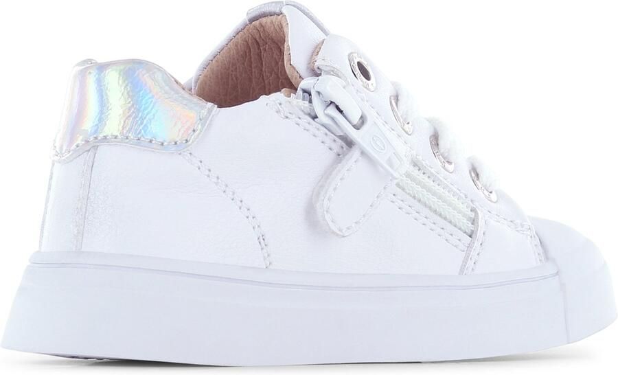 Shoesme leren sneakers wit zilver Meisjes Leer Meerkleurig 32 - Foto 2