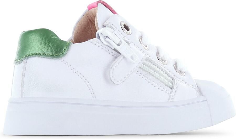 Shoesme leren sneakers wit roze Meisjes Leer Meerkleurig 32 - Foto 2