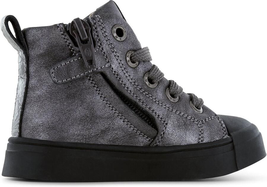 Shoesme Veterschoenen Meisjes Old Silver Leer - Foto 2