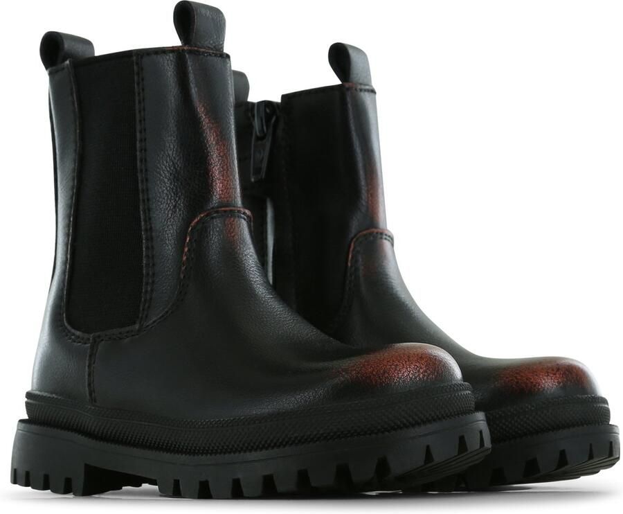 Shoesme Laarzen Meisjes Black Orange Leer - Foto 2