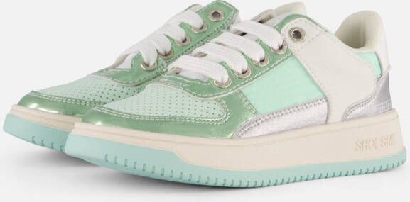 Shoesme Sneakers groen Leer Dames