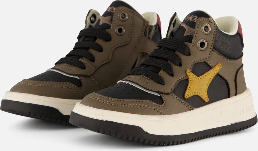 Shoesme Sneakers groen Leer Heren